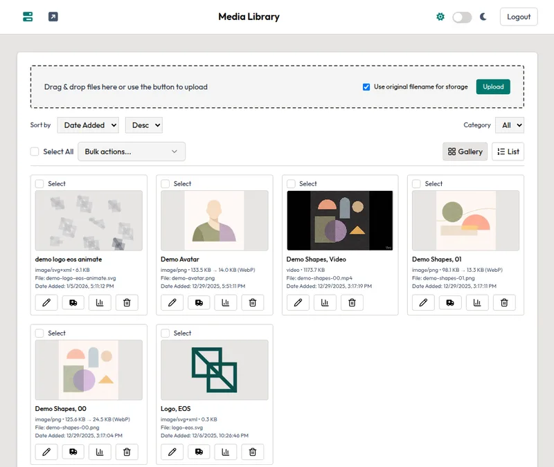 Demo - Media Library